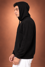 Nireova Classic Black Pullover Hoodie for Men