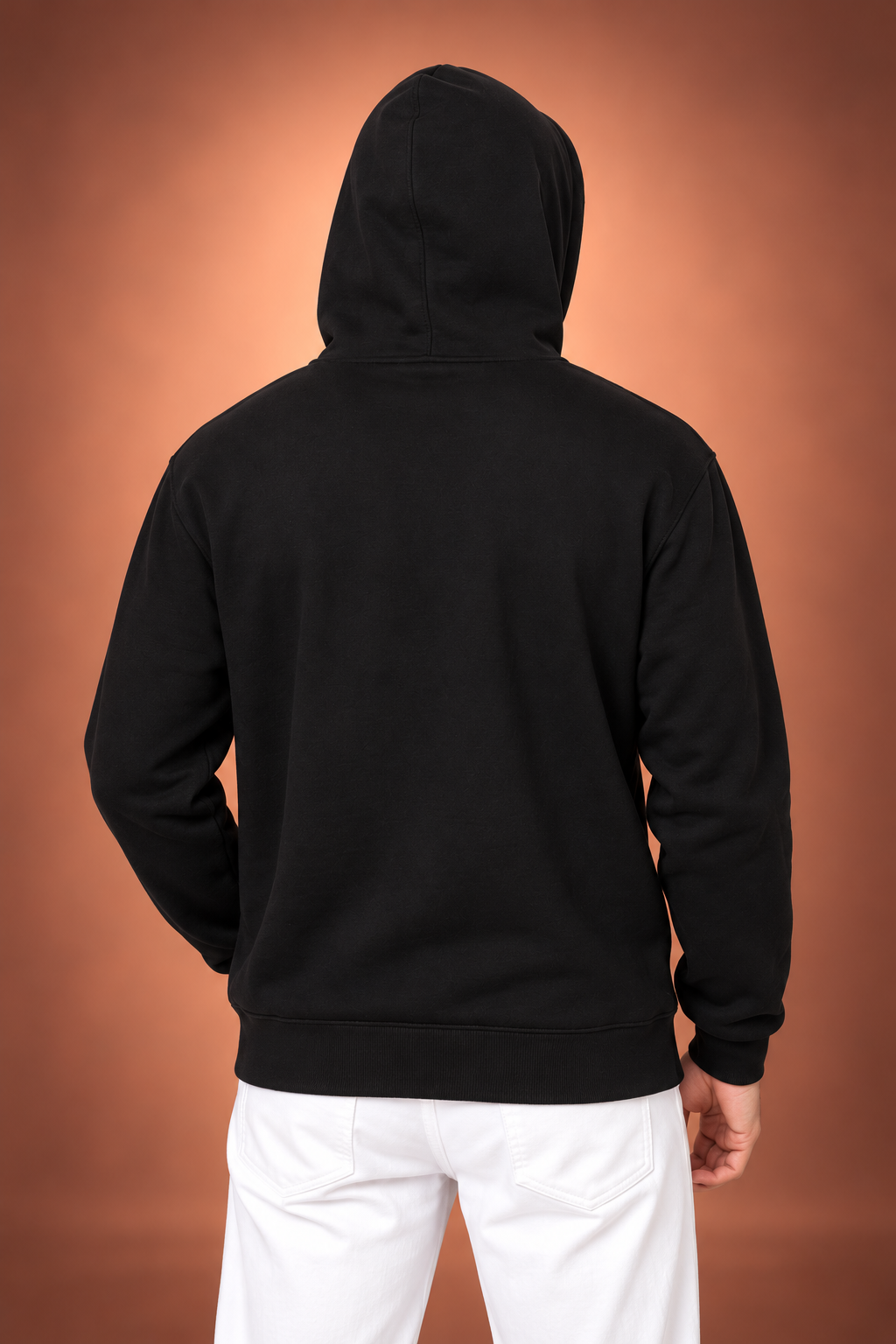 Nireova Classic Black Pullover Hoodie for Men