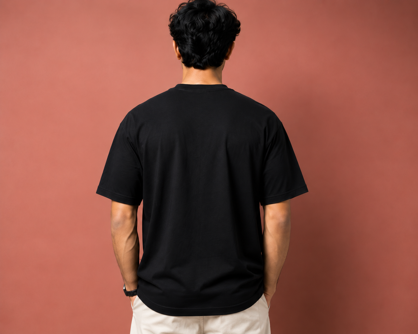 Essential Unisex Oversized Black T-Shirt