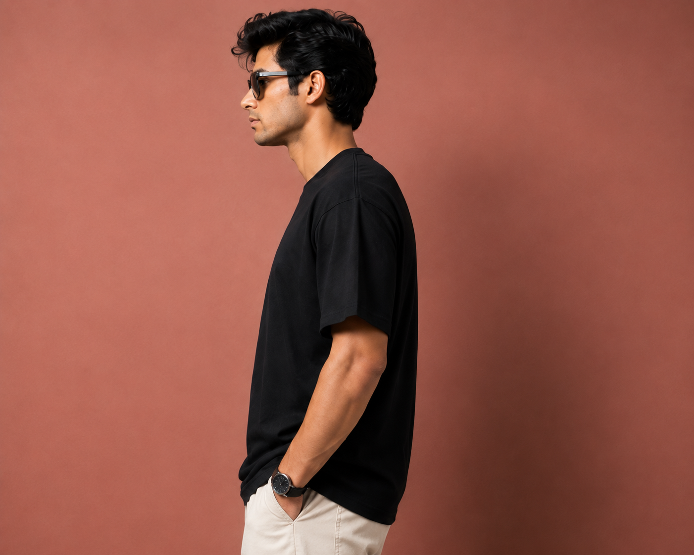 Essential Unisex Oversized Black T-Shirt