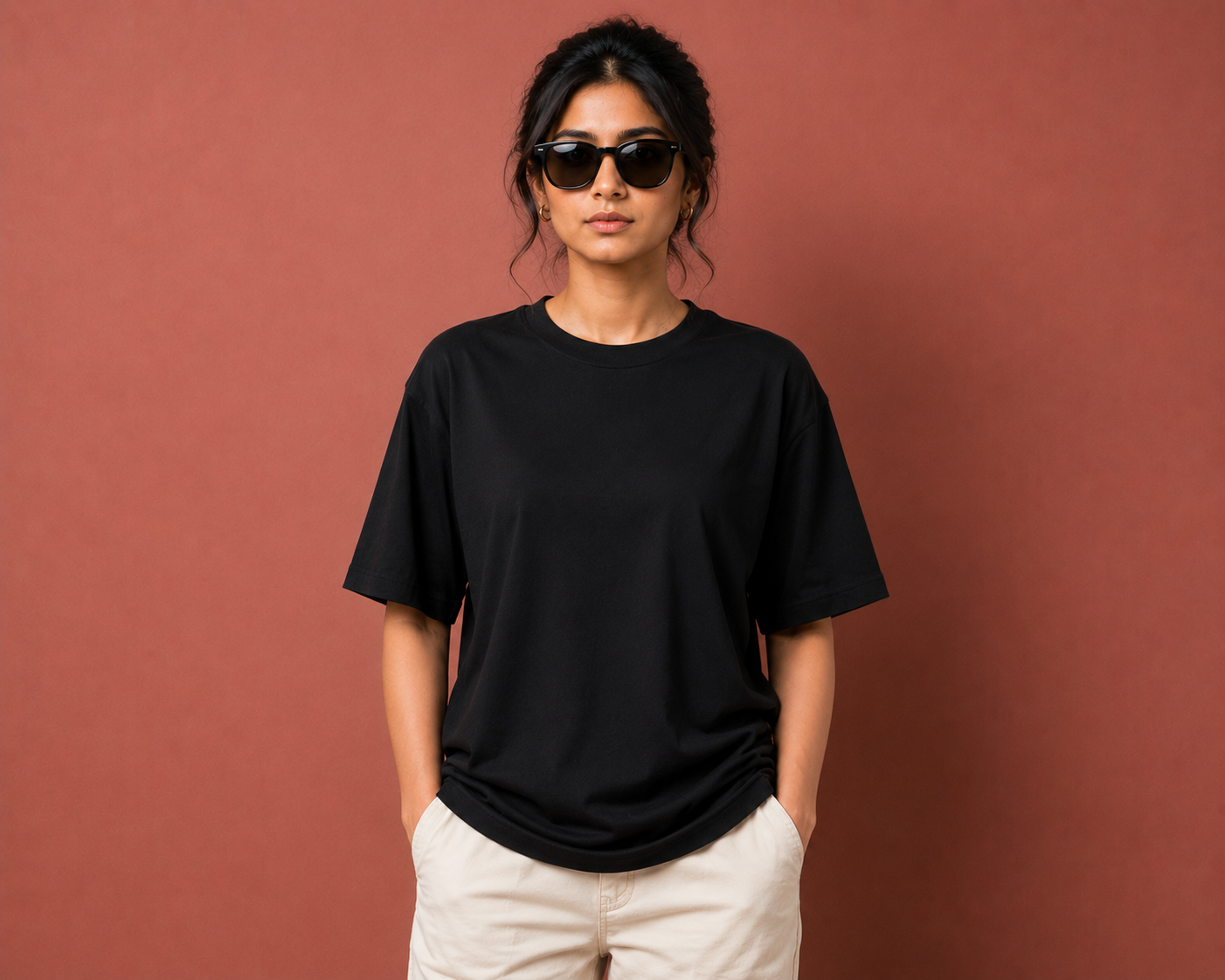 Essential Unisex Oversized Black T-Shirt