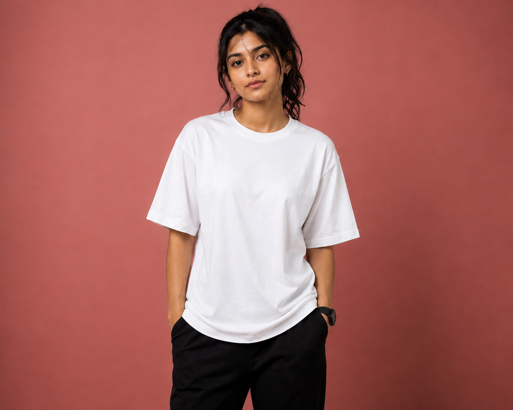Essential Unisex Oversized White T-Shirt