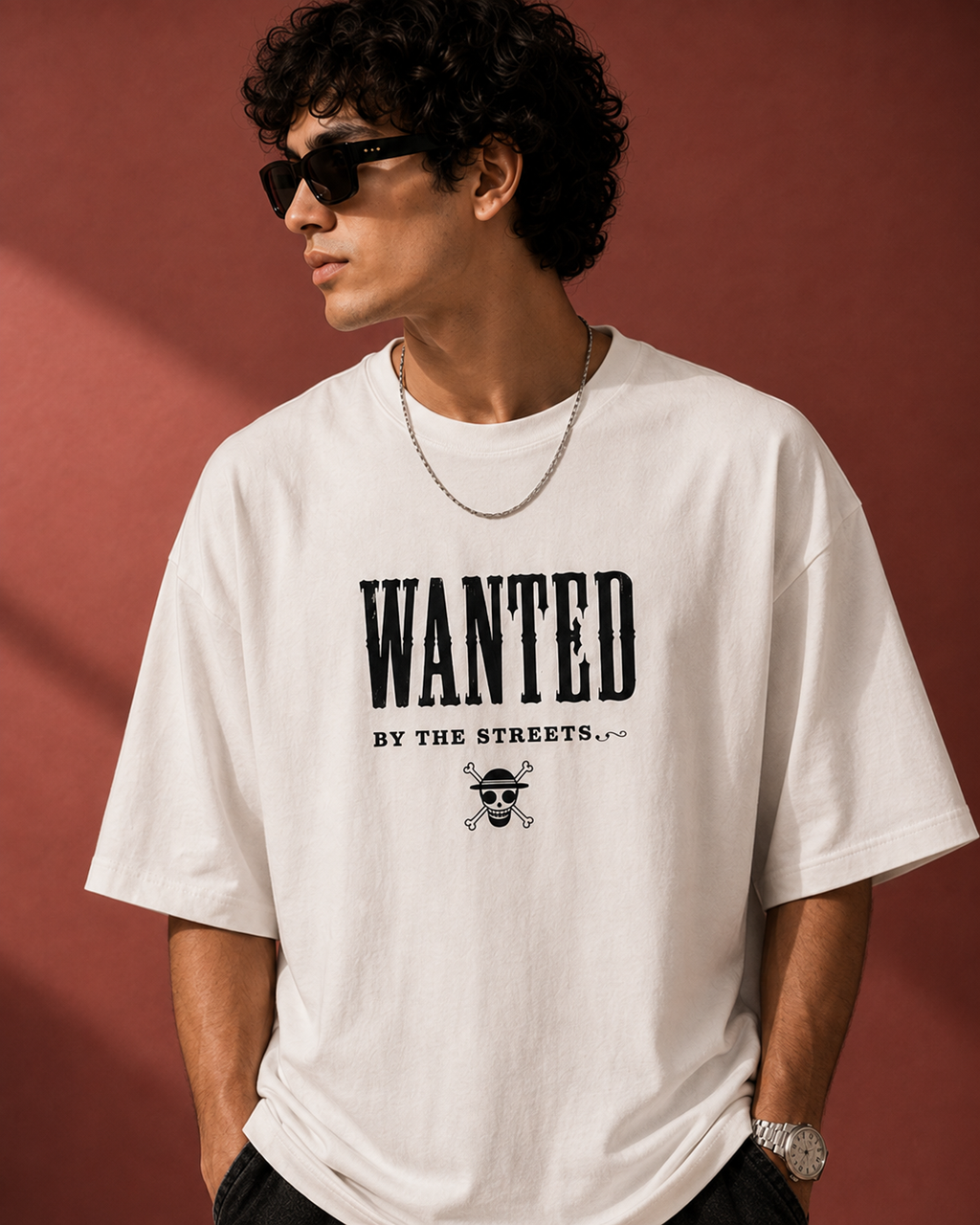 Wanted Streets Oversized Graphic T-Shirt