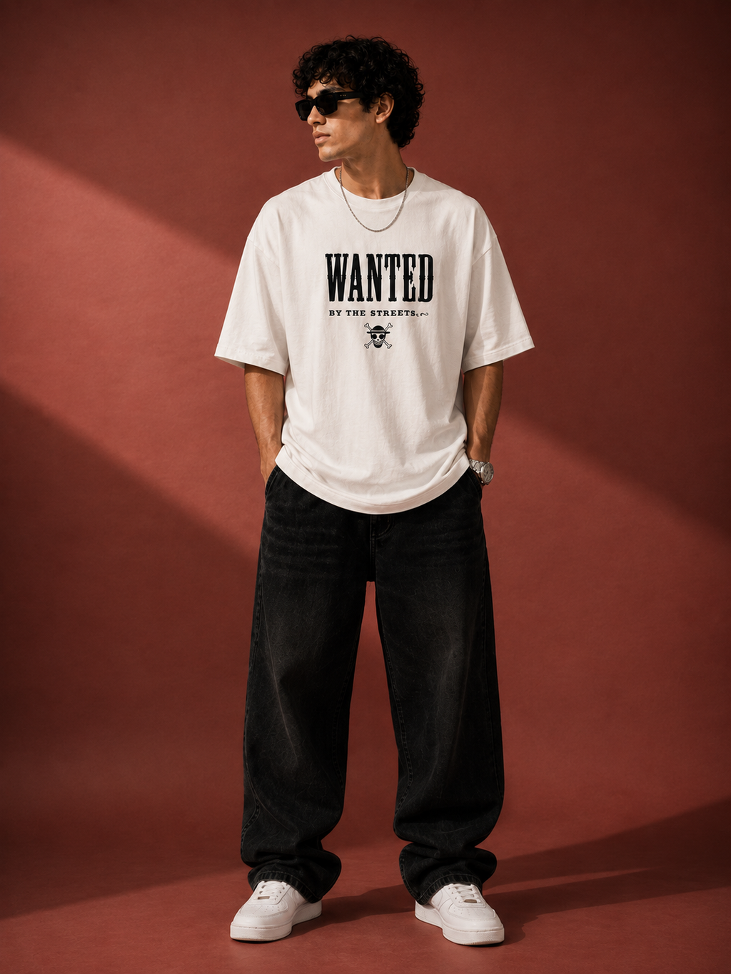 Wanted Streets Oversized Graphic T-Shirt