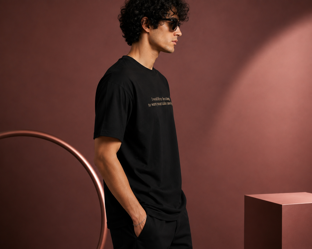 Never Be Normal Oversized Graphic T-Shirt