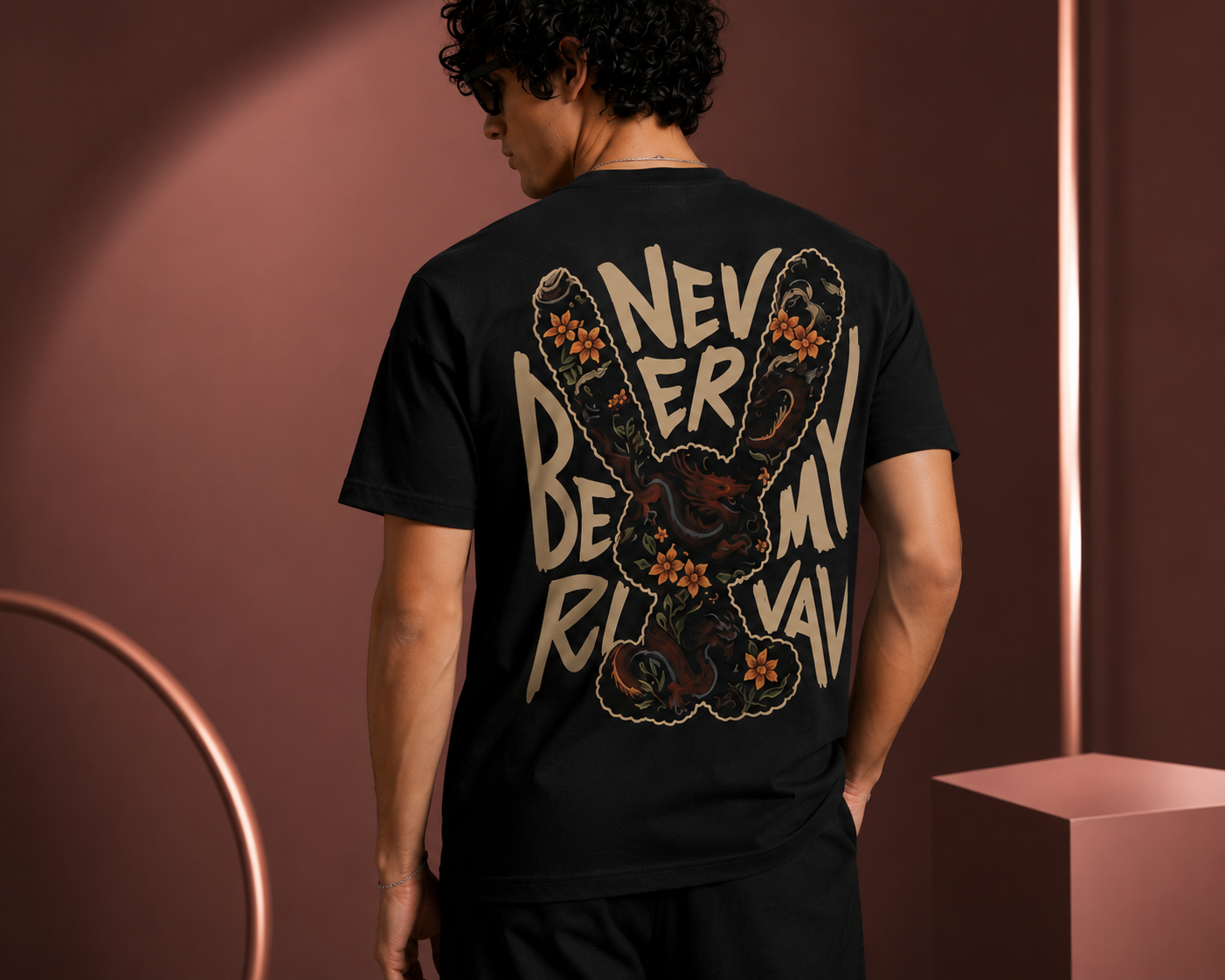 Never Be Normal Oversized Graphic T-Shirt