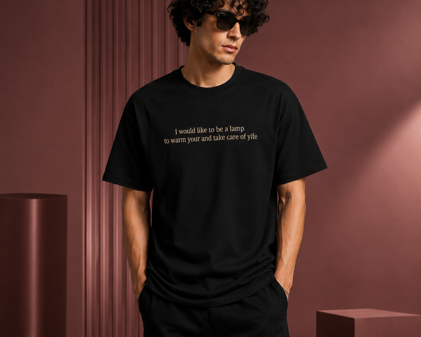 Never Be Normal Oversized Graphic T-Shirt