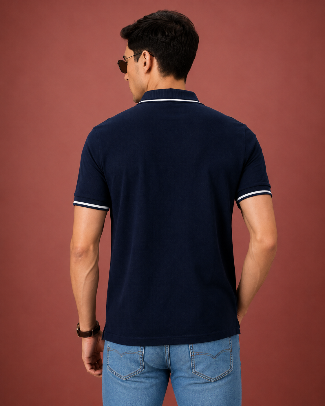 Dark Navy – Premium Cotton Polo Shirt