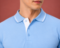 Premium Polo T-Shirt – Sky Blue