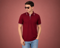 Premium Polo T-Shirt – Maroon