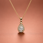 Luna Teardrop Necklace – Gold