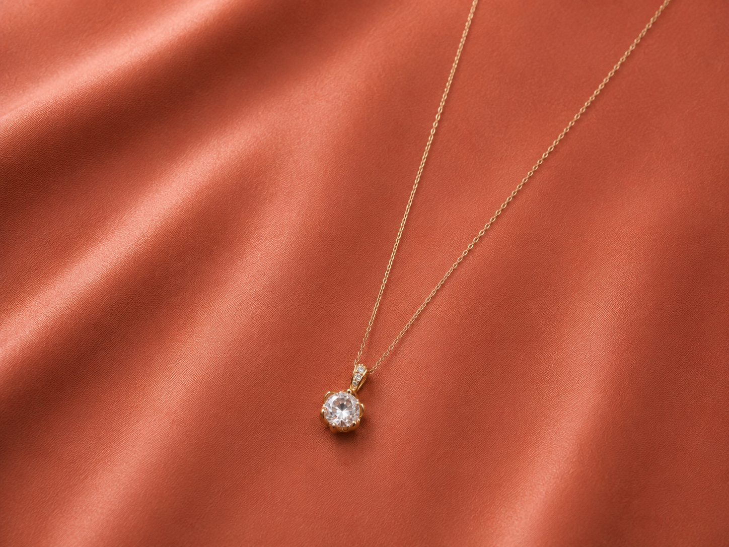 Classic Solitaire Necklace