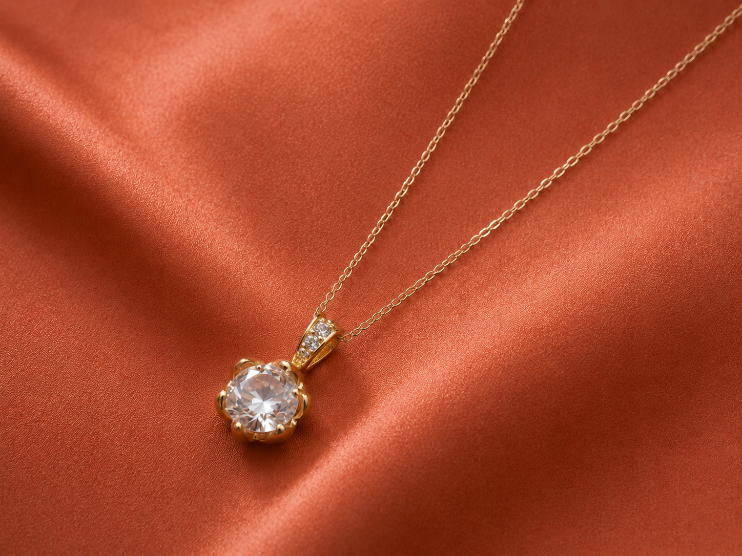 Classic Solitaire Necklace