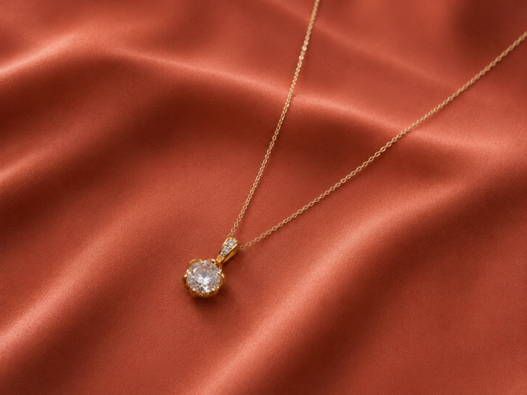 Classic Solitaire Necklace
