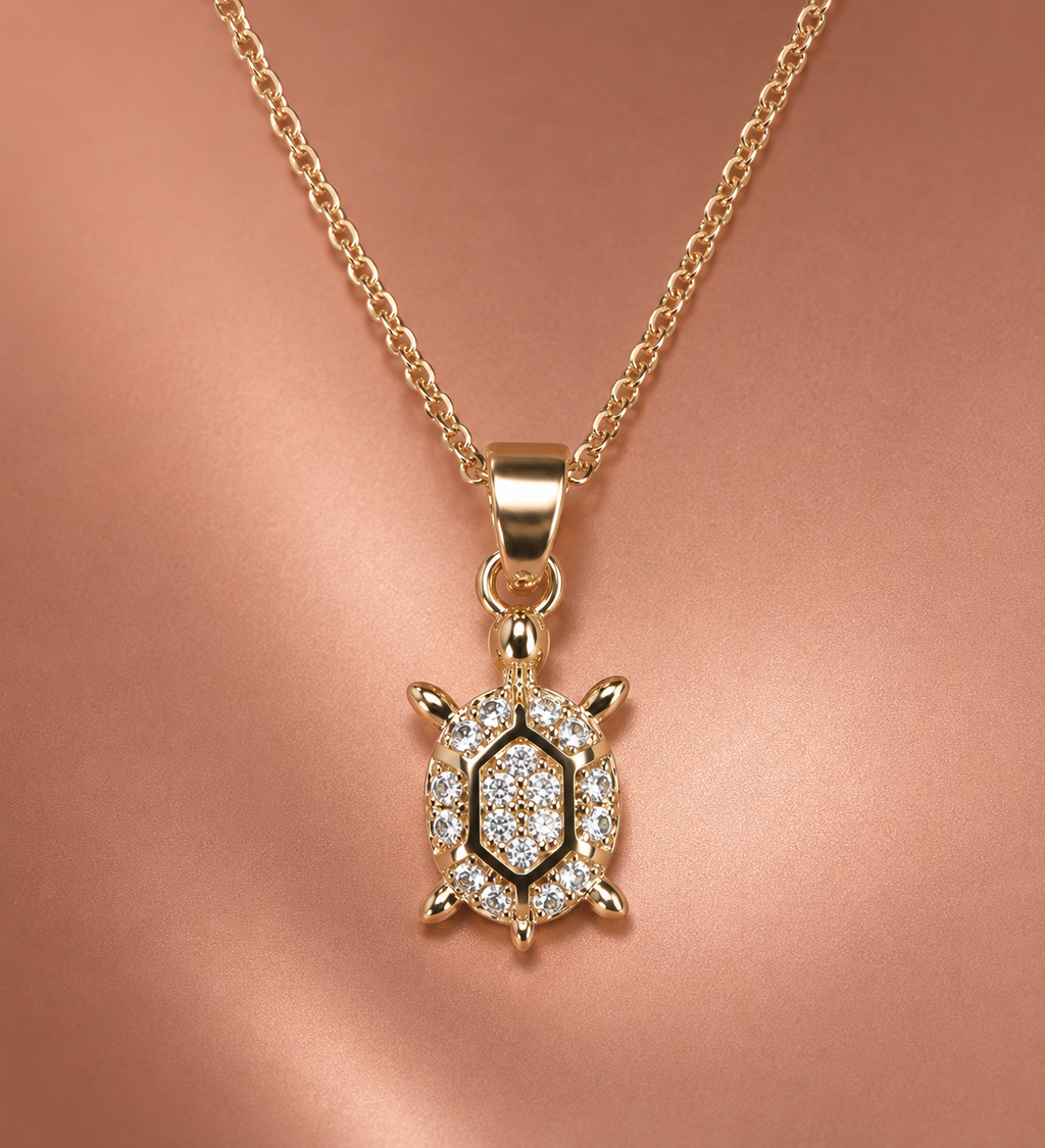 Minimal Gold Turtle Necklace
