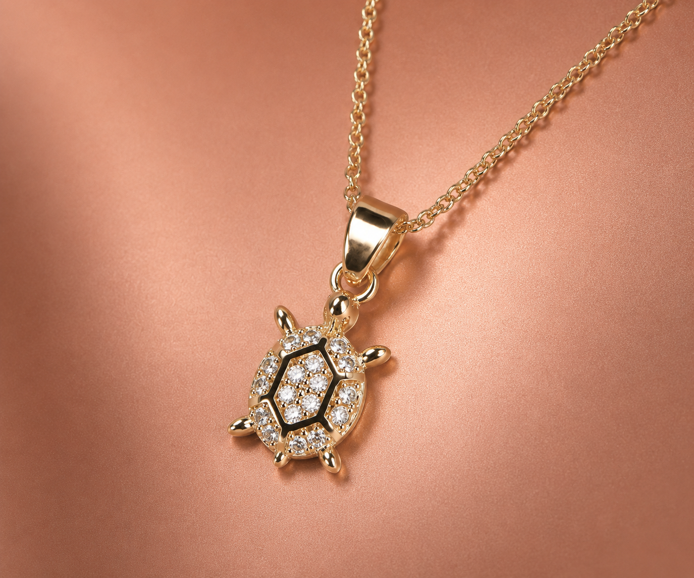 Minimal Gold Turtle Necklace