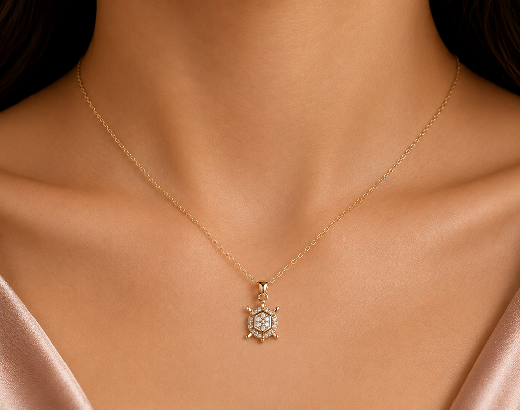 Minimal Gold Turtle Necklace