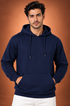 Nireova Classic Navy Blue Pullover Hoodie for Men