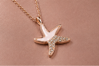 Rose Gold Starfish Necklace